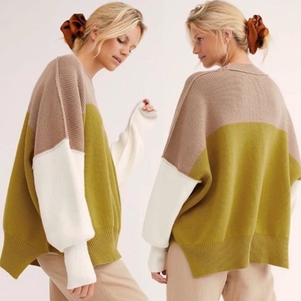 NWOT Free People Easy Street Sweater Oversize